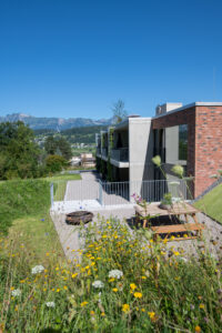 Business Apartments im Grünen in Feldkirch – Aussenansicht.