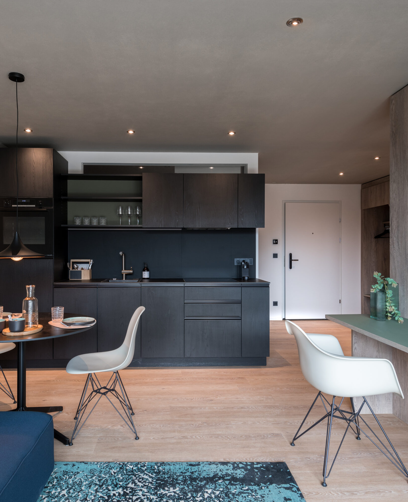 Wohnzimmer des Smart Business-Apartments in Feldkirch.